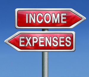 income and expenses financial plan for cash flow or money balanc