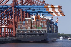 Container Gantry Crane And Containership